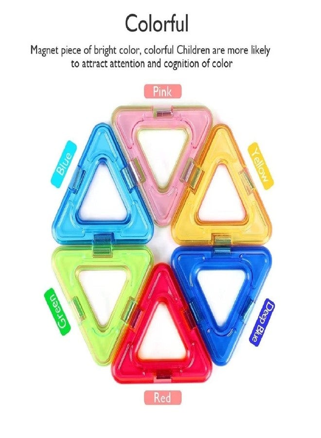 RAHU 86 Pcs Mag-Magic DIY Magnetic Designer Construction Set Model and Building Toy Plastic Blocks Educational Toys for Kids Mag - Magic Creativity Theme Brain Training 3D Stacking - Image 3